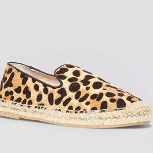 STEVEN BY STEVE MADDEN Espadrille Smoking Flats Lanii Leopard Smoking Shoe US7